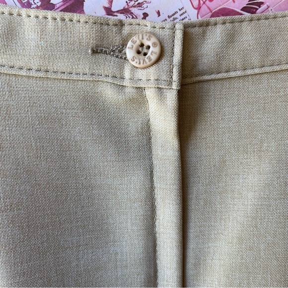 Vintage Levi Strauss & Co. Polyester A-line Skirt with Pockets 80s Teacher Wear - Picture 10 of 14